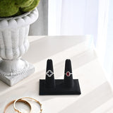 #245-2 Velvet leatherette Finger Ring Display