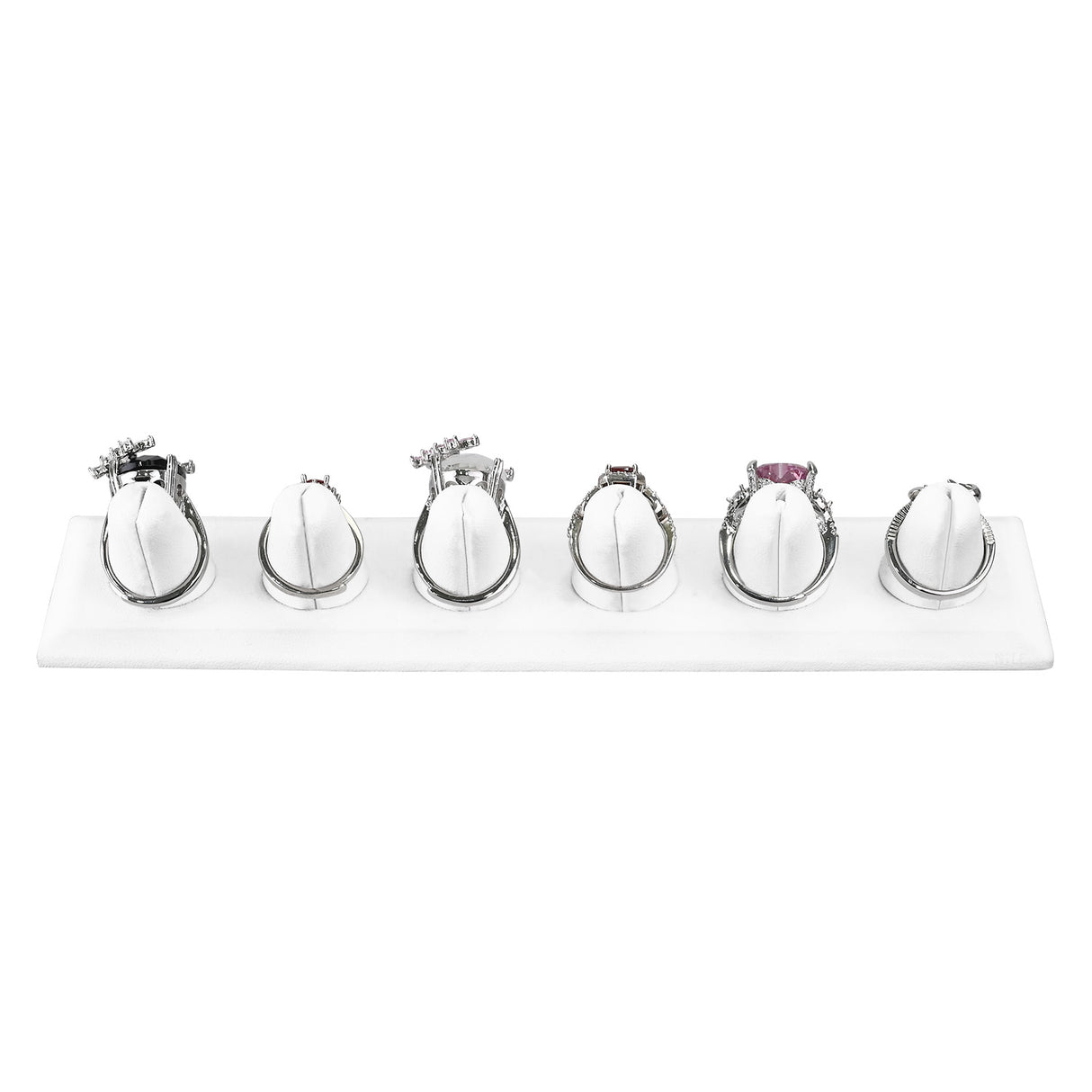 #245-6  Velvet leatherette Ring Display-Nile Corp