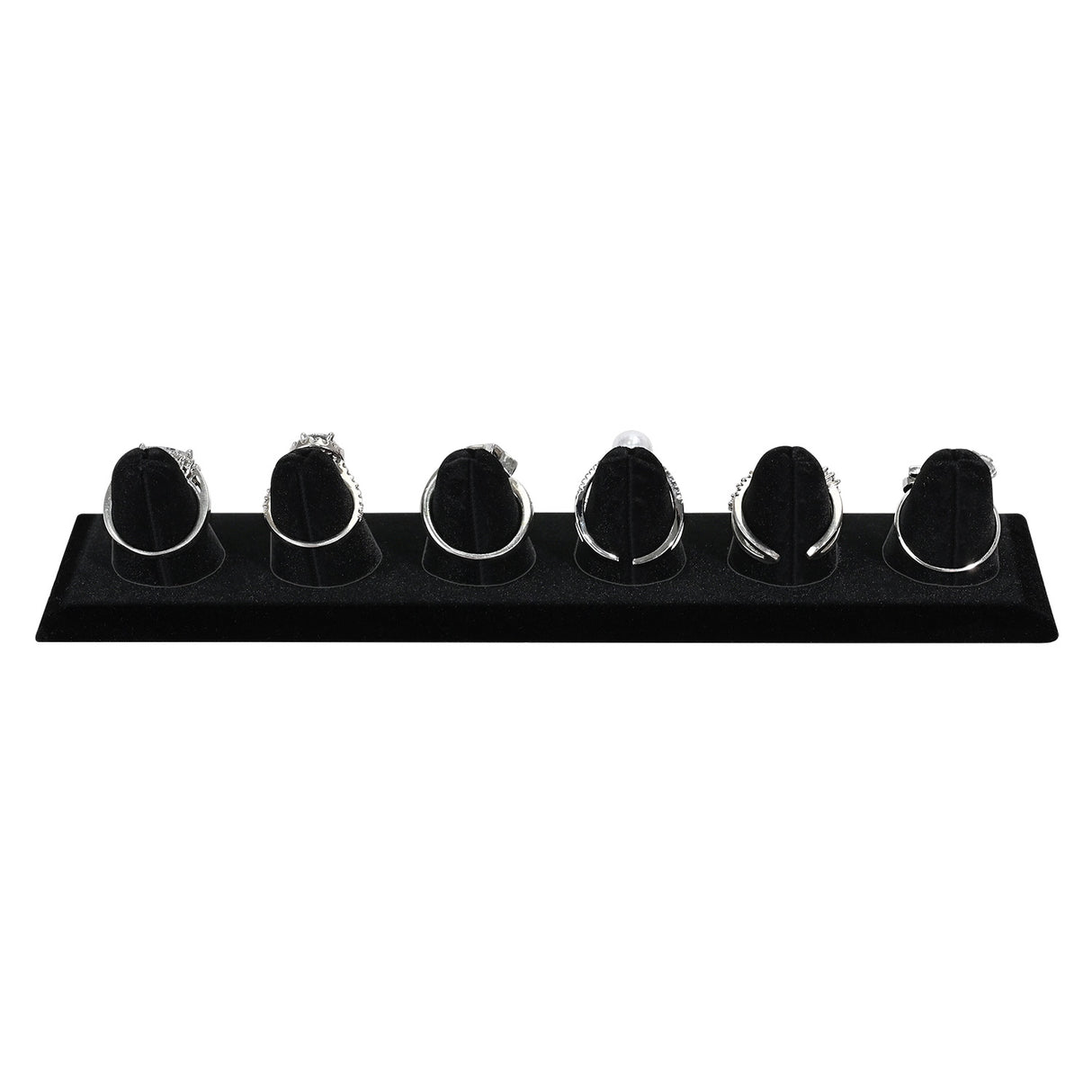 #245-6  Velvet leatherette Ring Display-Nile Corp