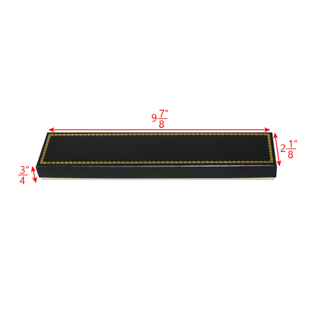 #29-921 Black Paper Wrapped Long Bracelet Box