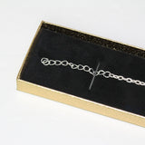 #29-921 Black Paper Wrapped Long Bracelet Box