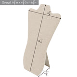 #67-3-LNT  Necklace Stand Holder for Accessory Storage, Tan Linen