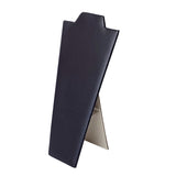 #67-KL (BK)  Necklace Display with Easel , Black Leatherette color