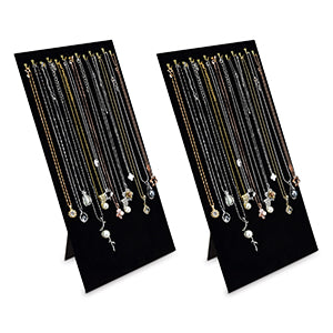 #68-HAx2 Necklace and Chain Display Pad with Easel
