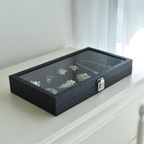 Jewelry Display Case with Glass Top-Nile Corp