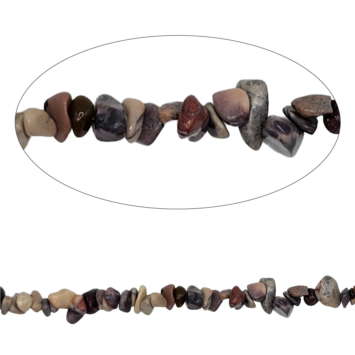 #BS-1188PS Flower Agate Natural Gemstone Chips