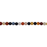 #BS-A38MX Multi color Agate Gemstone Round Beads