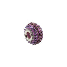 #BS-PD132B Striped Pattern Rhinestone Rondelle Bead, 16mm x 11mm