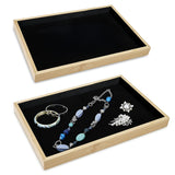 Multi-functional Bamboo Wood Jewelry Tray
