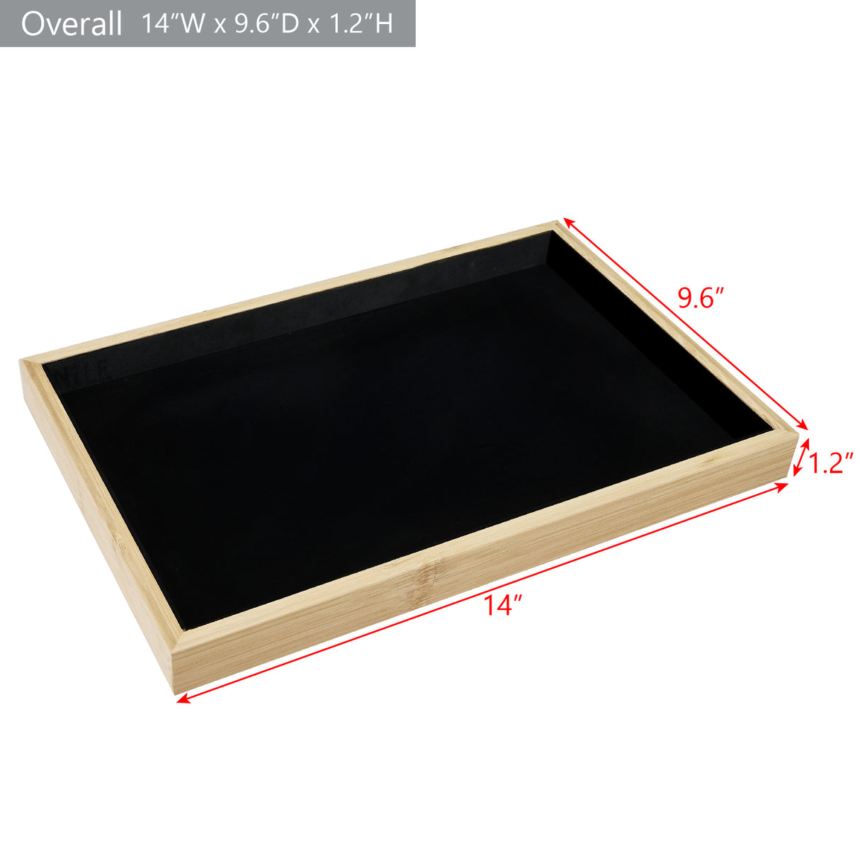 Multi-functional Bamboo Wood Jewelry Tray