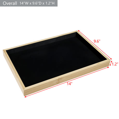 Multi-functional Bamboo Wood Jewelry Tray
