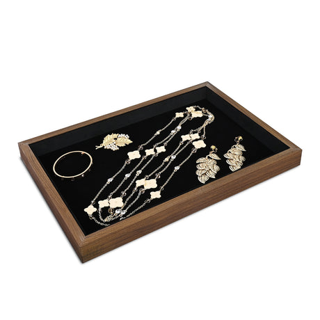 Multi-functional Bamboo Wood Jewelry Tray