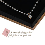 Multi-functional Bamboo Wood Jewelry Tray
