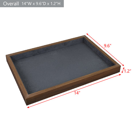 Multi-functional Bamboo Wood Jewelry Tray