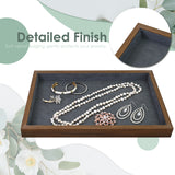 Multi-functional Bamboo Wood Jewelry Tray