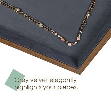Multi-functional Bamboo Wood Jewelry Tray