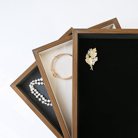 Multi-functional Bamboo Wood Jewelry Tray