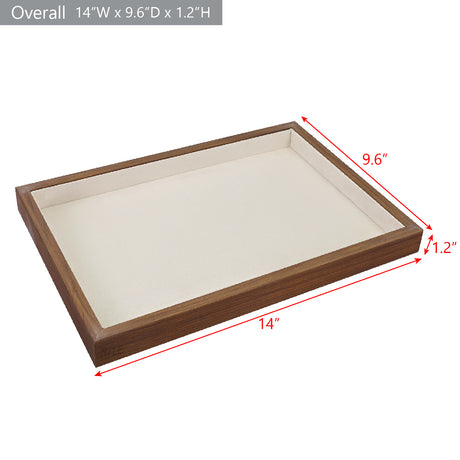 Multi-functional Bamboo Wood Jewelry Tray