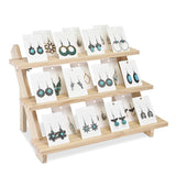  3-Tier Wooden Earring Display