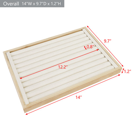 #BW222-1   Bamboo Ring Tray Jewelry Display 
