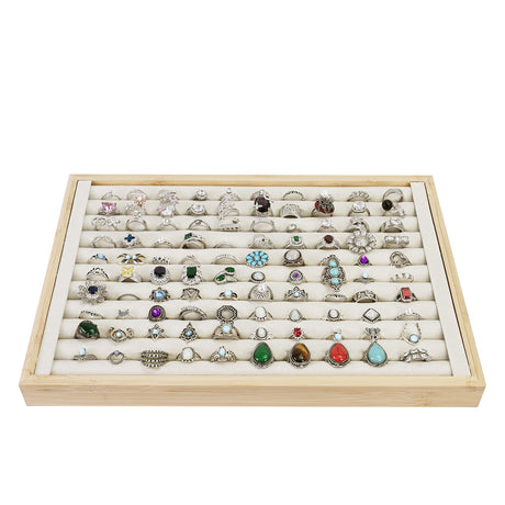 #BW222-1   Bamboo Ring Tray Jewelry Display 