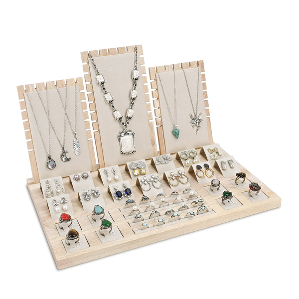 #BW6700  Wood Jewelry Display Set