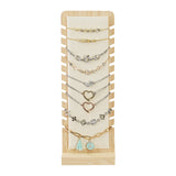 #BW7856S Bamboo Velvet Necklace Display Stand for Multiple Necklaces