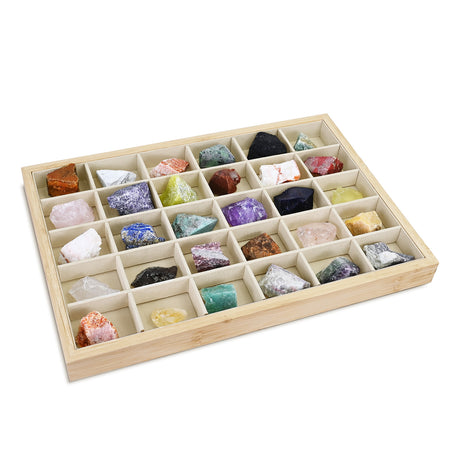 #BW96-30 Solid Bamboo Wood Jewelry Tray - Necklace Ring Tray Earrings