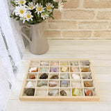 #BW96-30 Solid Bamboo Wood Jewelry Tray - Necklace Ring Tray Earrings