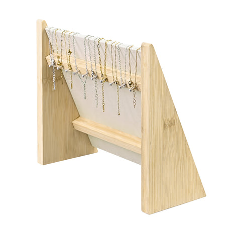 #BWTR68-H   Bamboo Jewelry Necklace Display Stand for Necklaces