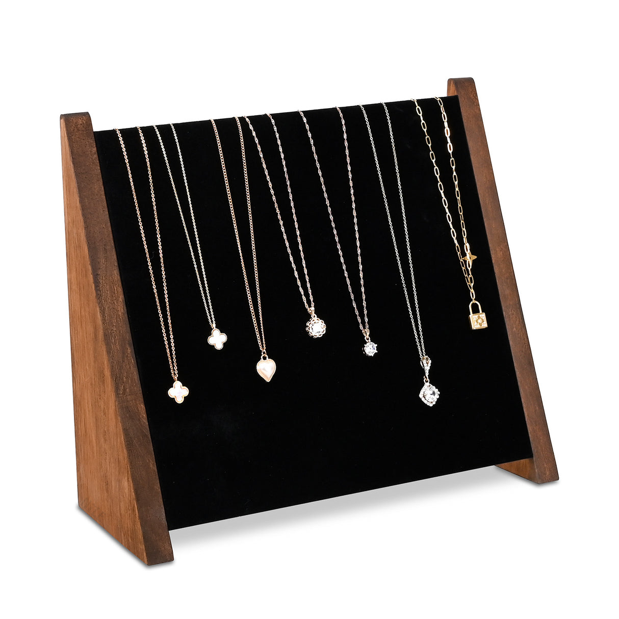 #BWTR68-H   Bamboo Jewelry Necklace Display Stand for Necklaces