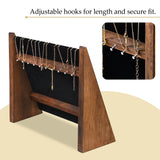 #BWTR68-H   Bamboo Jewelry Necklace Display Stand for Necklaces