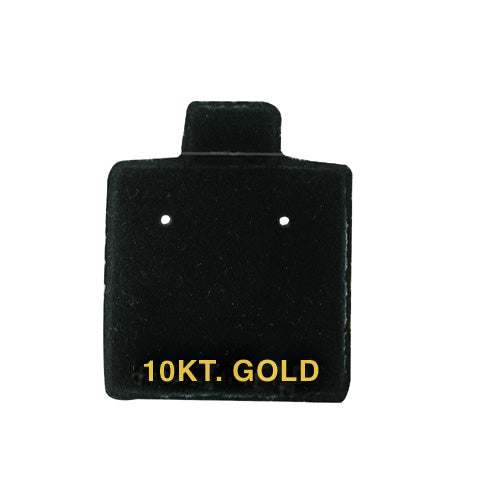 Flocked Earring Puff Pad with 10KT-Nile Corp