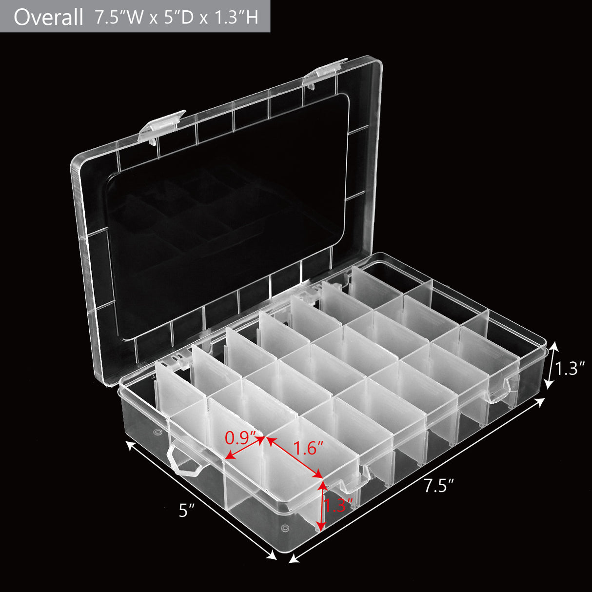 #BX6324  Jewelry Organizer Case Easy to Carry Earrings and Rings 