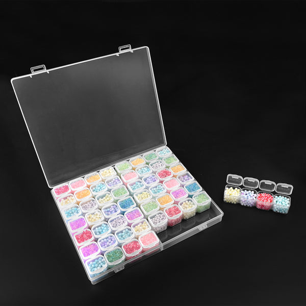 Clear Jewelry Organizer Box With 56 Grids for Earrings, Rings