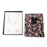 #BXT1583 Paper Combination Necklace, Ring, and Earring Jewelry Box