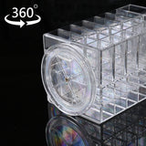 #COM048 Acrylic Rotating Lipstick Gloss Make Up Organizer with 53 Slots