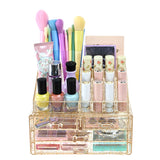 #COMS2915 Acrylic Makeup Organizer & Jewelry Storage Two Pieces Set