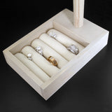 Wooden Jewelry Stand - T-bar with ring slot base