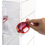 #DP320 Mirrored Back Acrylic Display Case, 5-Level Collection Display Case