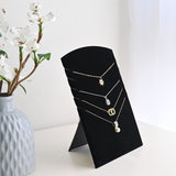 #DPJ7608BK  Bracelet Necklace and Chain Display Pad with Easel