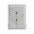 #DPJ7608G  Bracelet Necklace and Chain Display Pad with Easel, Gray Color
