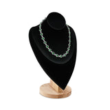 Necklace Chain Jewelry Display Holder, Jewelry Stand With Polishing Cloth, Necklaces Display Bust