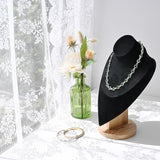 Necklace Chain Jewelry Display Holder, Jewelry Stand With Polishing Cloth, Necklaces Display Bust