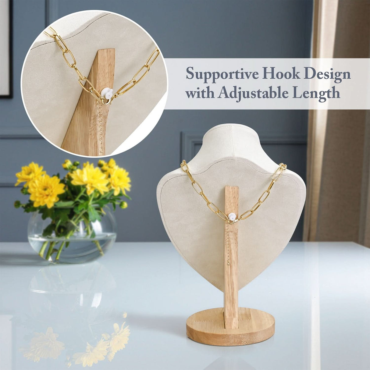 #DPN353LCR Necklace Chain Jewelry Display Holder