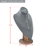 #DPN353LGR Necklace Chain Jewelry Display Holder