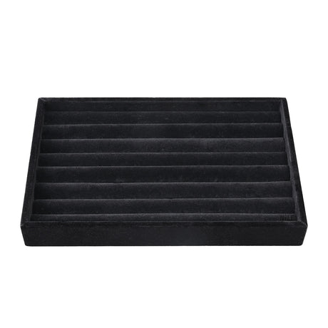 #DPR881BK  Black Velvet Ring Tray Display