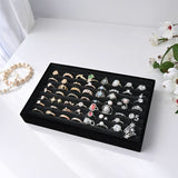 #DPR881BK  Black Velvet Ring Tray Display