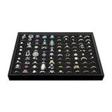 #DPR882BK  Black Velvet (100) Ring Tray