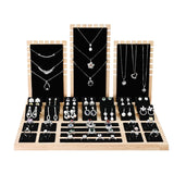 #DPS6700BK  Wood Jewelry Display Set